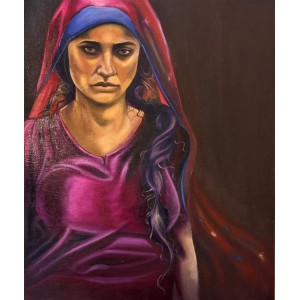 Saher Shah, 18 x 24 Inch, Oil On Canvas, AC-SAH-013 Saher Shah, 18 x 24 Inch, Oil On Canvas, AC-SAH-013